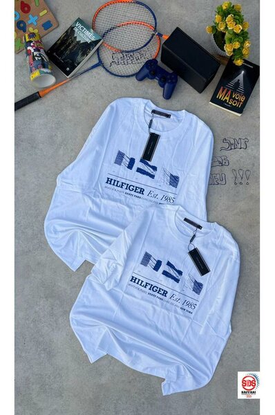 T-shirts blancs Hilfiger