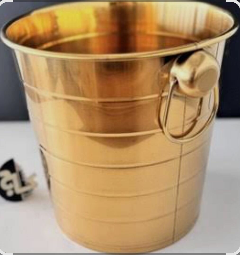 Seau à champagne doré