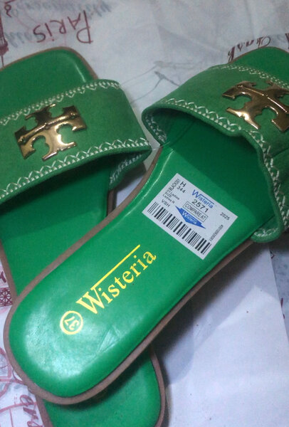 Sandales vertes Wisteria