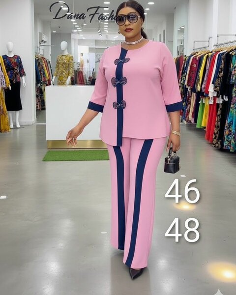 Ensemble élégant rose