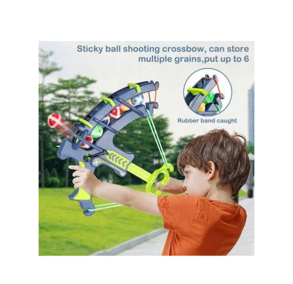 Arbalète à balles adhésives enfant