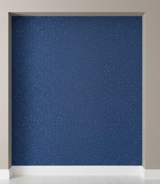 Papier peint bleu scintillant