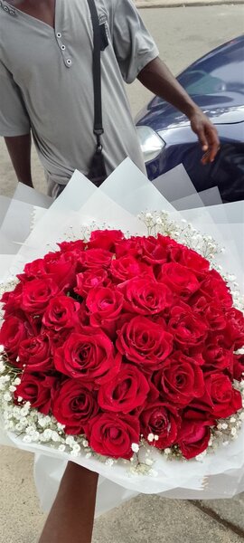 Bouquet de roses rouges
