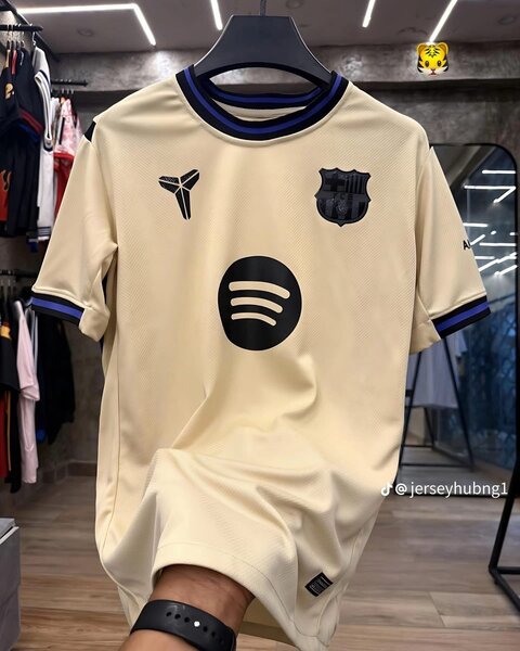Maillot de foot FC Barcelone beige