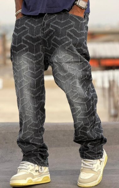 Jean décontracté imprimé