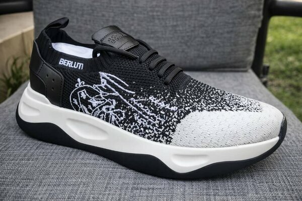 Baskets Berluti Noir/Blanc 40-45 promo