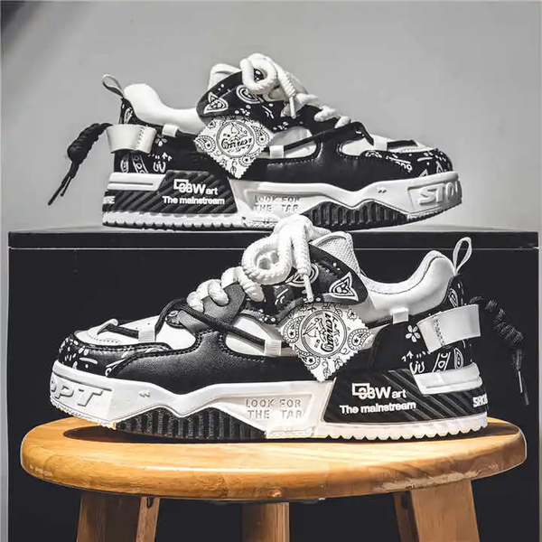 Chaussures de sport homme noir et blanc