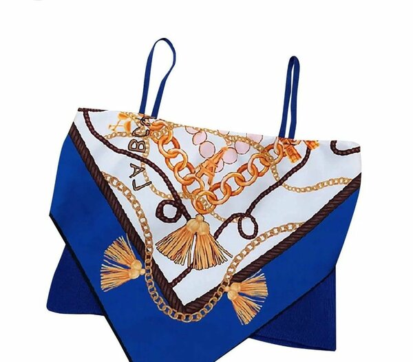 Top asymétrique chaîne bleu