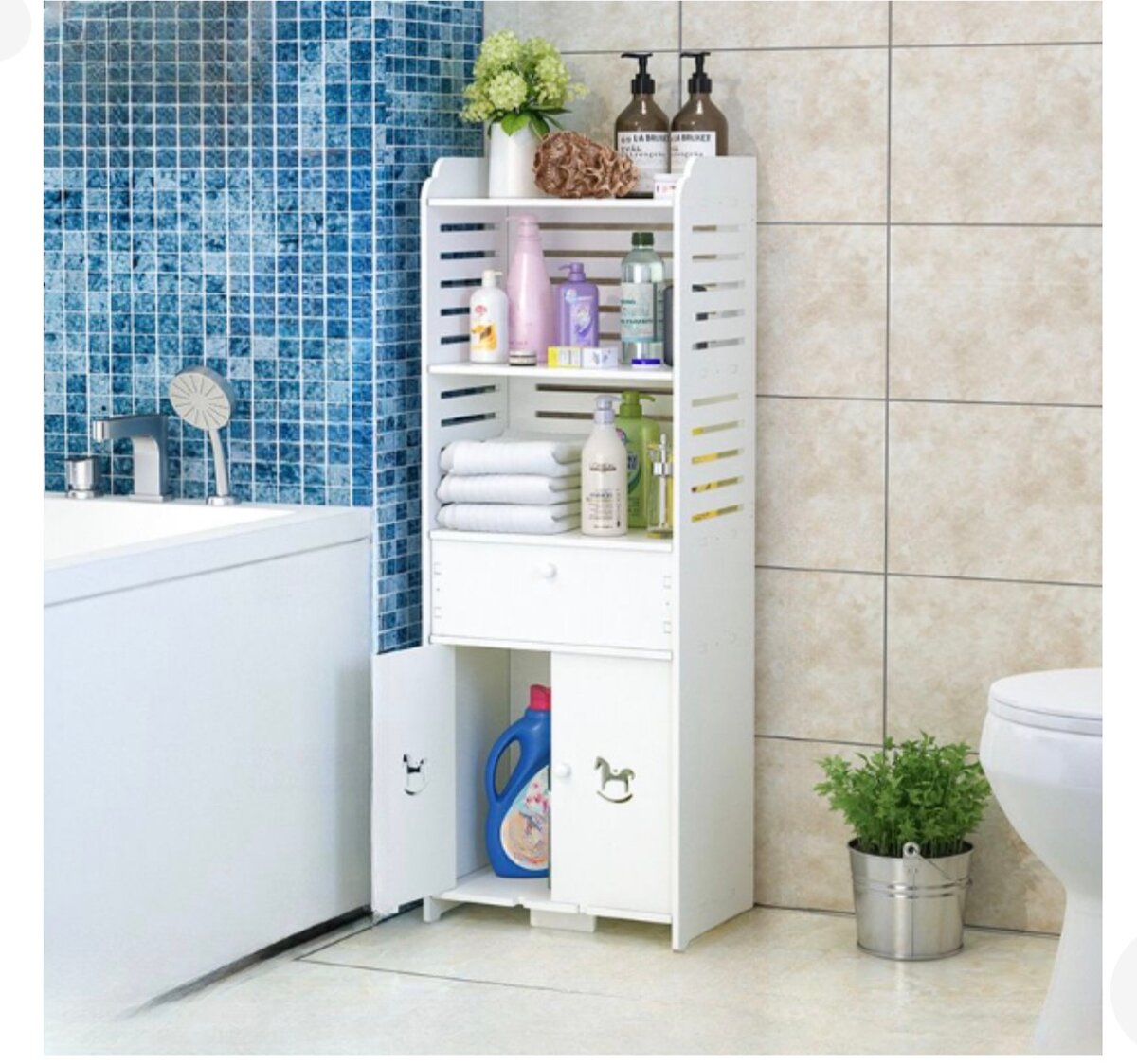 Étagère de salle de bain moderne