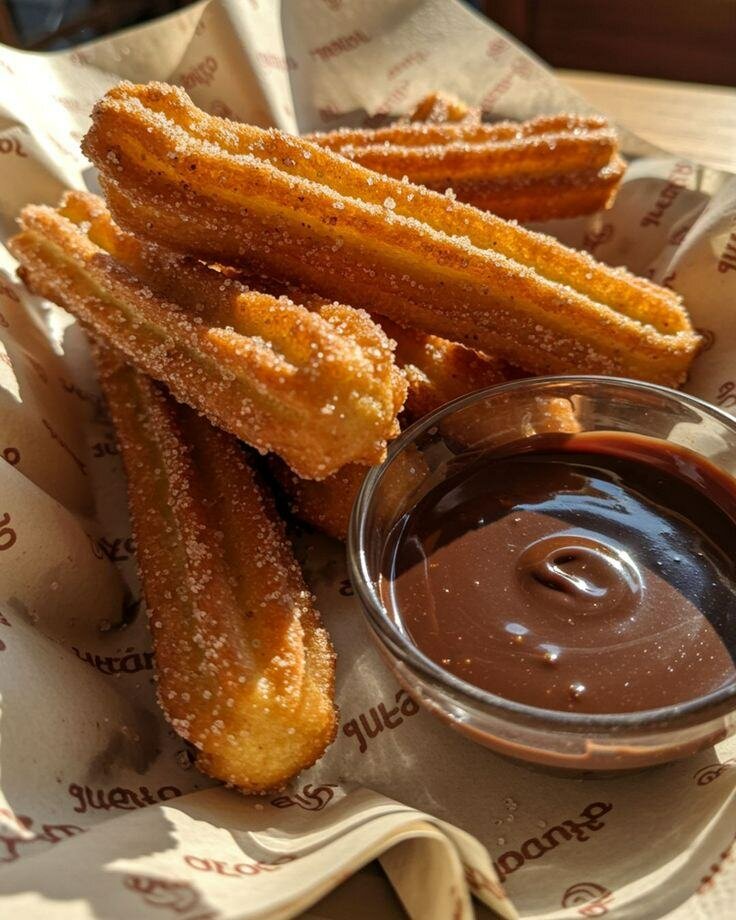 Churros croustillants sucrés