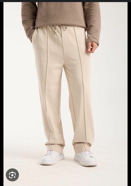 Pantalon jogging beige homme