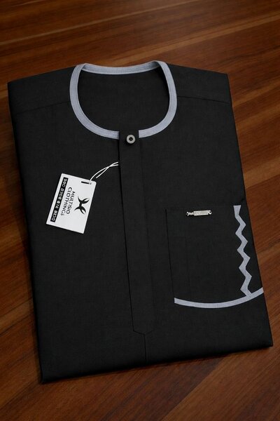 Thobe musulmane homme noir