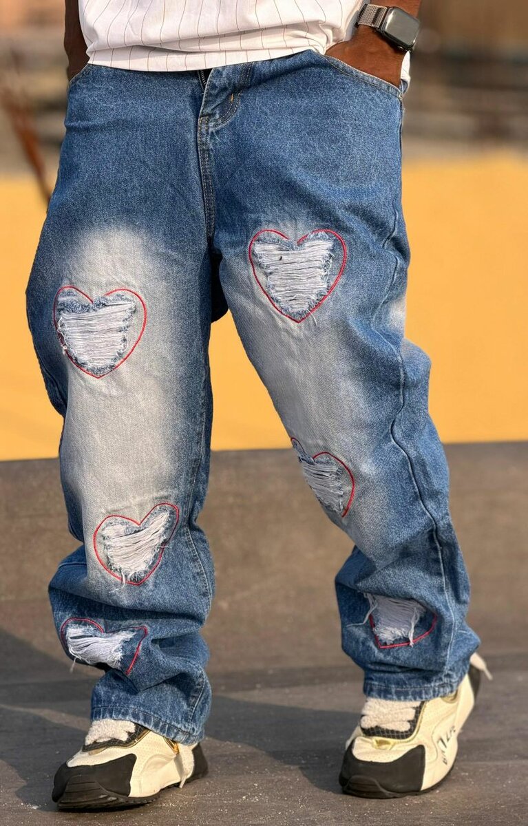 Jeans homme décontractés avec détails mode