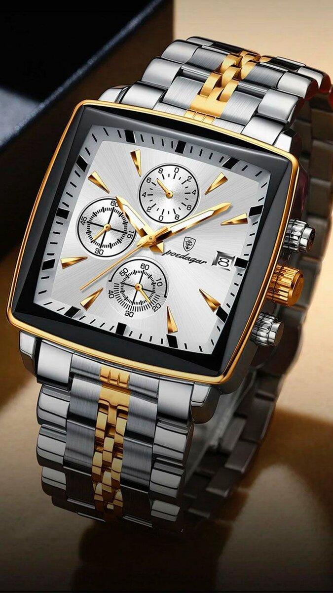 Montre homme élégante acier