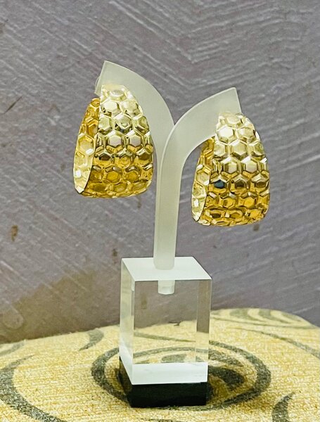 Boucles d'oreilles dorées