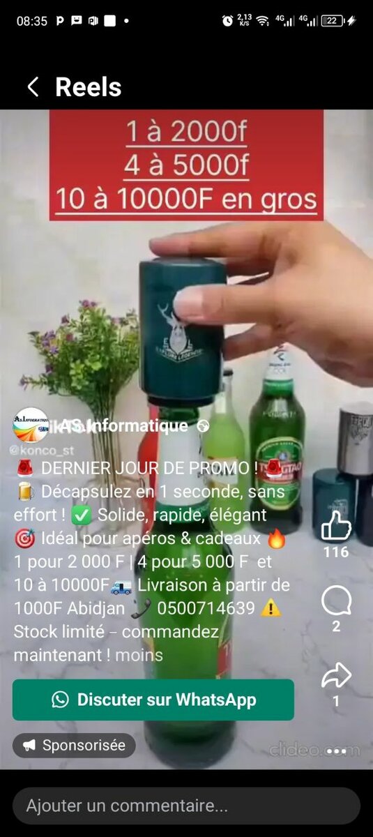 Décapsuleur Automatique Métal