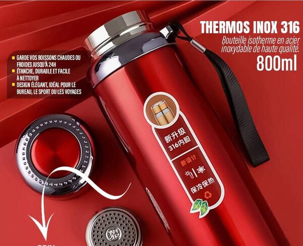 Thermos en acier inoxydable 800ml