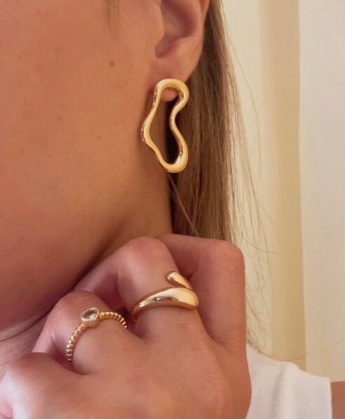 Créoles en acier inoxydable