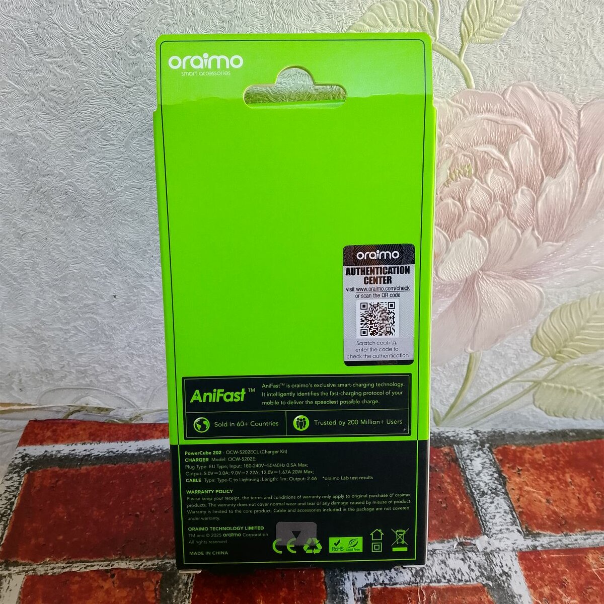 Chargeur Rapide 20W Oraimo ( )
