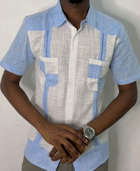 Chemise décontractée bicolore