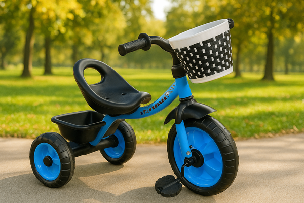 Tricycle Enfant Bleu avec Panier