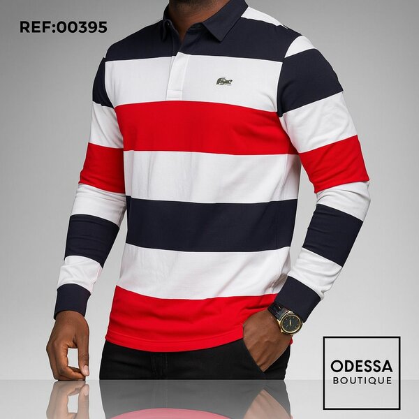 Polo homme manches longues