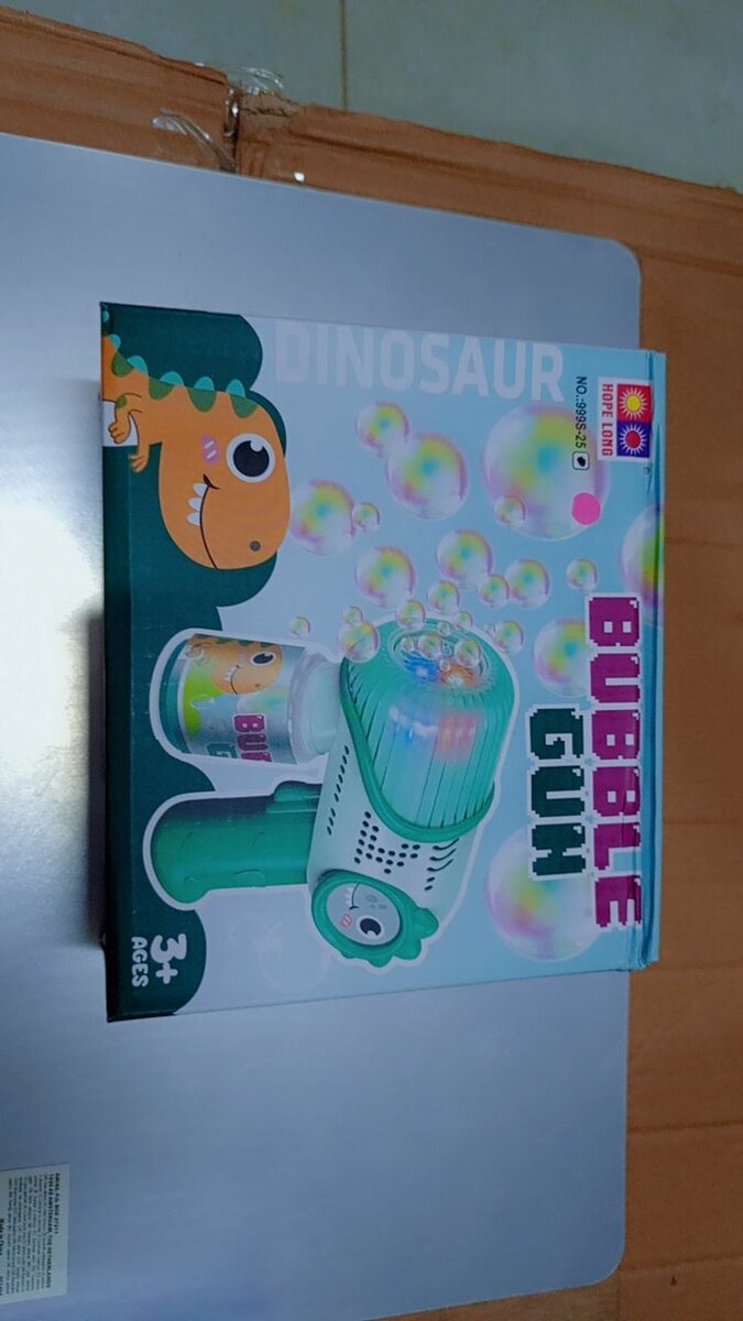 Pistolet à Bulles Dinosaure