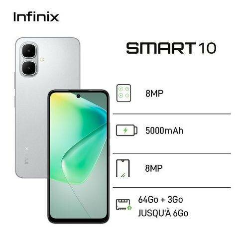 Infinix Smart 10 64g+3+3 6RAM