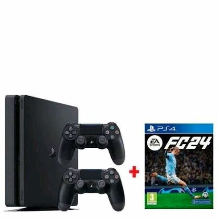 PlayStation 4 Slim avec 2 manettes + EA FC 24