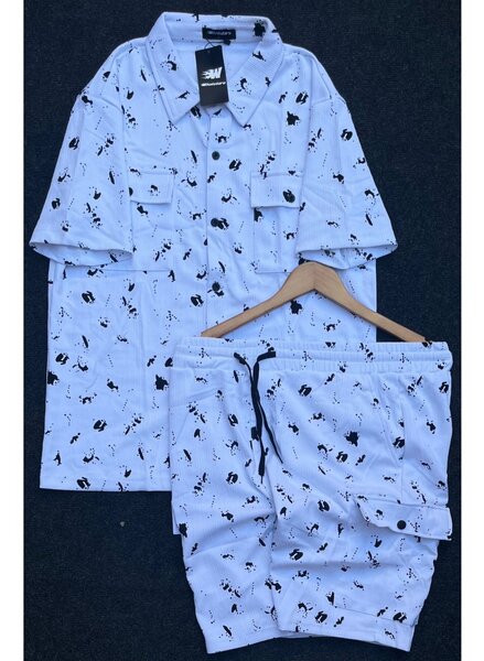 Ensemble chemise et short imprimé