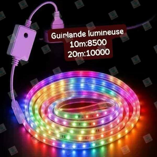 Guirlande LED multicolore 20m