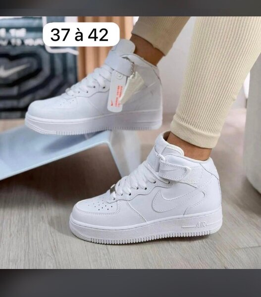 Baskets montantes blanches