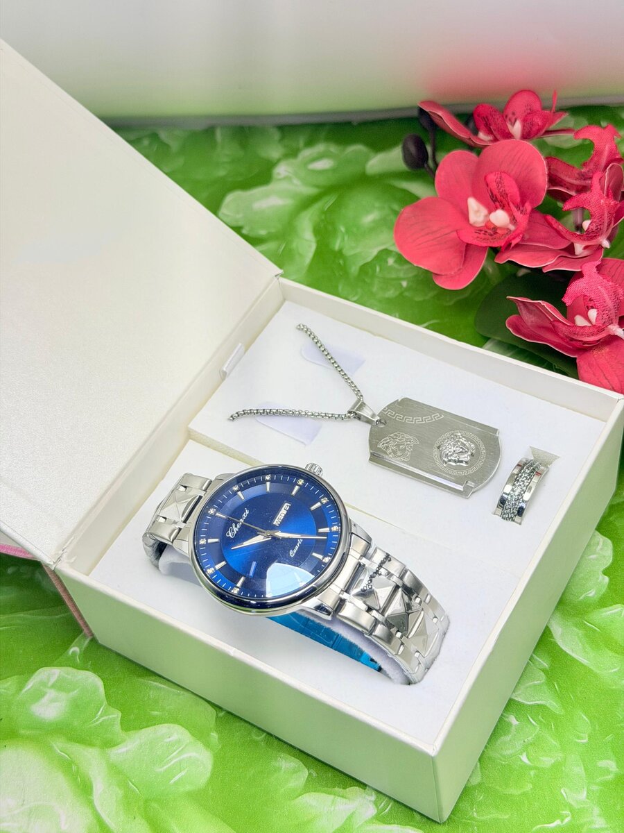 Ensemble Montre et Accessoires Homme Luxe