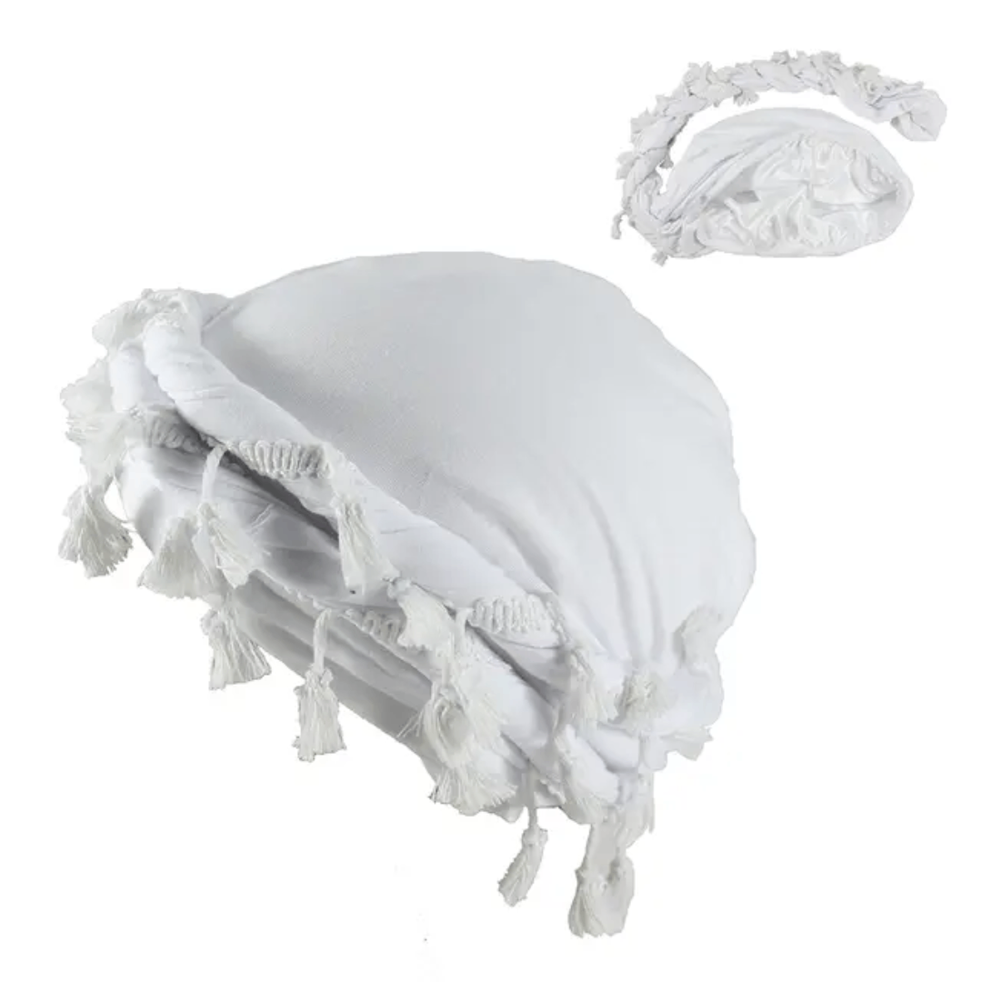 Durag Homme Satin avec Franges