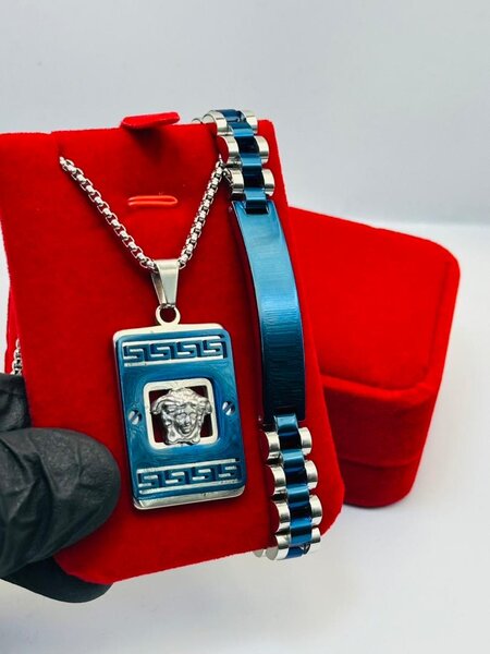 Collier et Bracelet Homme Élégant