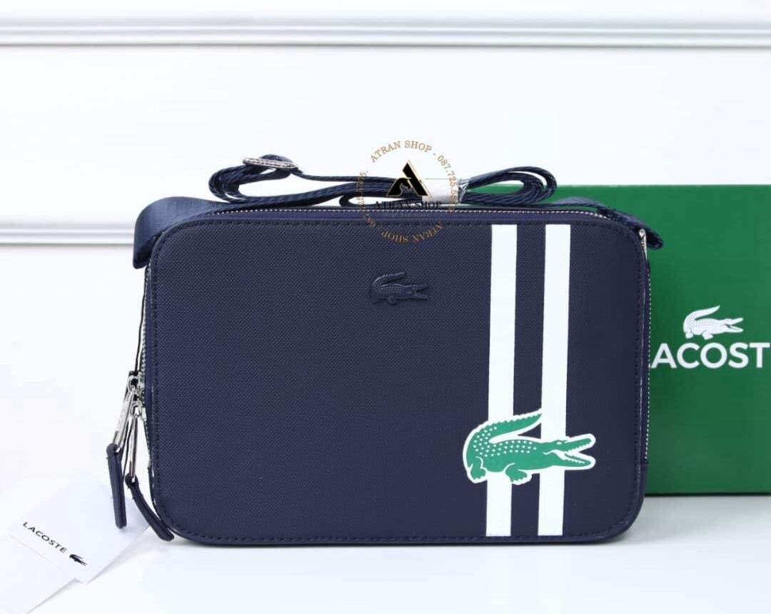 Sac Lacoste homme bleu