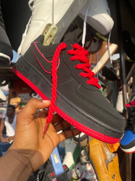 Black Red Athletic Sneakers