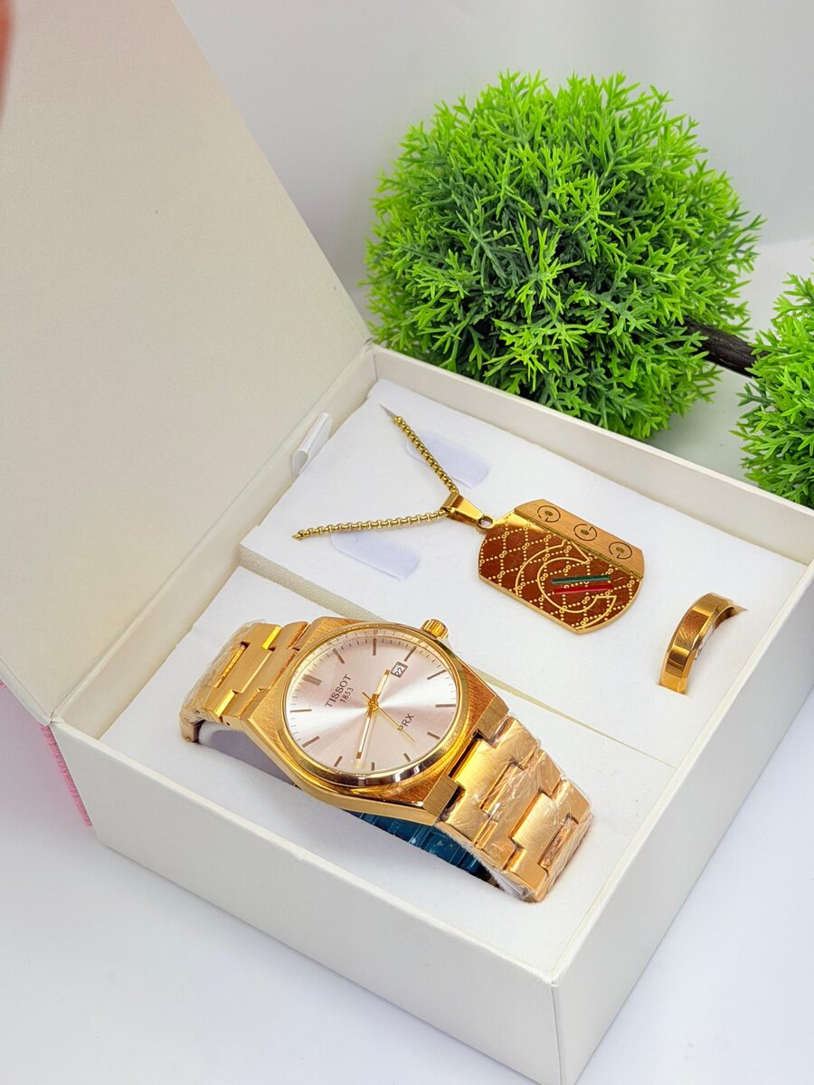 Ensemble Montre et Bijoux pour Homme