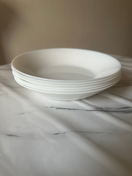 6 Assiettes Blanches Céramique