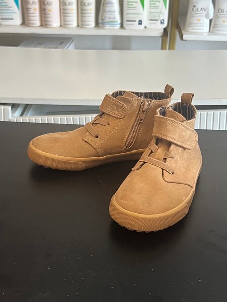 Bottines Enfant Velcro Camel