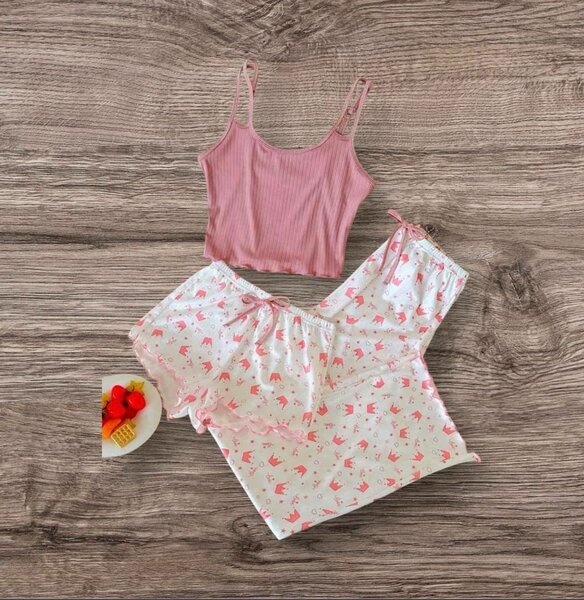 Ensemble pyjama femme rose