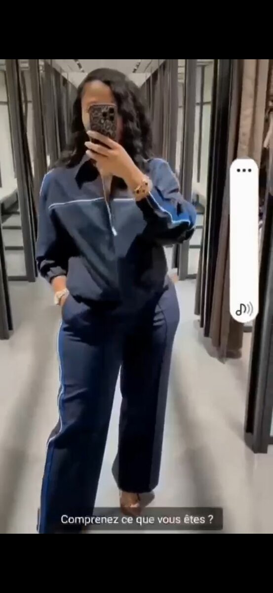 Survêtement bleu élégant