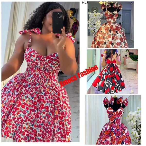 Robe d'été florale évasée