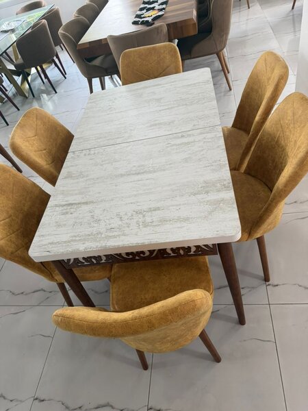 Table à manger moderne 6 places