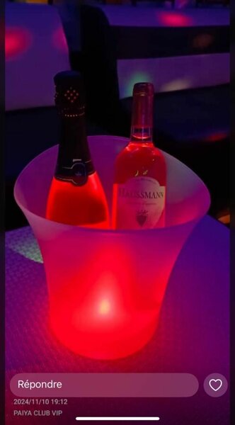 Seau à glace LED Bluetooth