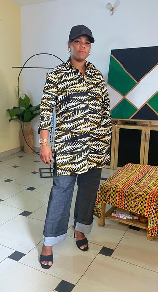 Chemise imprimée ethnique