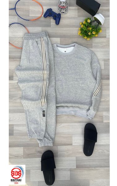 Ensemble survêtement gris pour homme