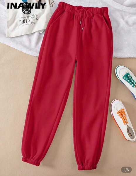 Pantalon de survêtement rouge