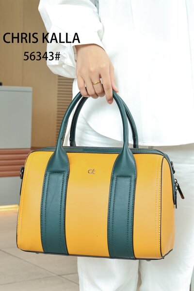 Sac à main bicolore tendance