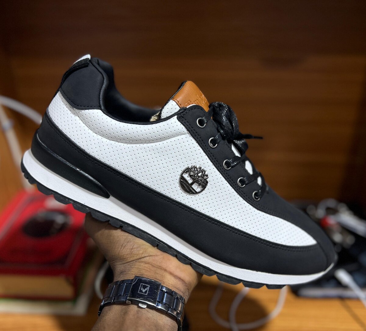 Sneakers en cuir élégantes